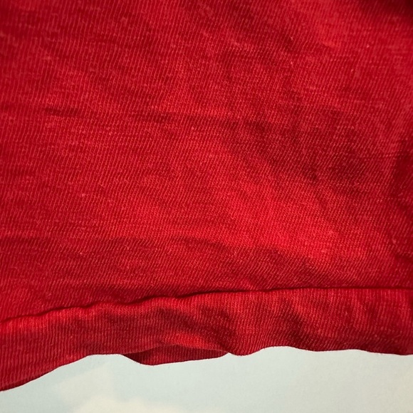 Vtg Ladies Unisex 1970s Rainbow Glitter Led Zeppelin Red T Shirt Sz S/M*READ - Picture 10 of 11